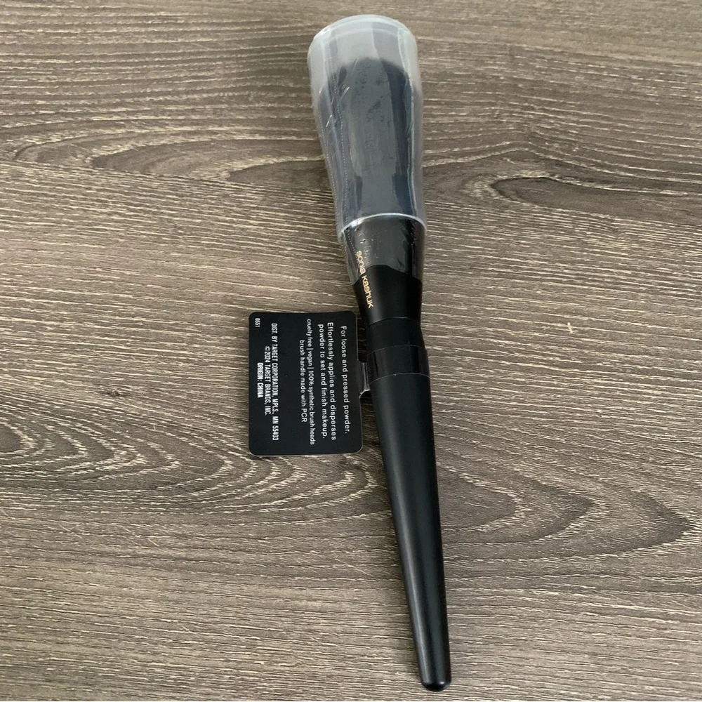 Sonia Kashuk Number 100 Large Powder Brush Black New Professional
